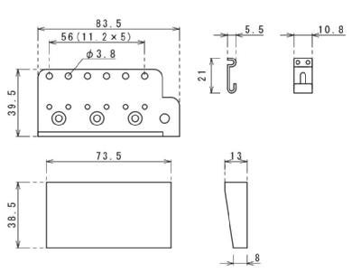 シンクロタイプブリッジ 弦ピッチ10.8mm クローム通販 | ギターワークス