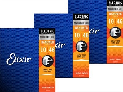 3個セット エリクサー ELIXIR NANOWEB .009-.042 スーパーライト通販