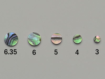 ドットポジションマーク メキシコ貝 3mm 1個通販 | ギターワークス