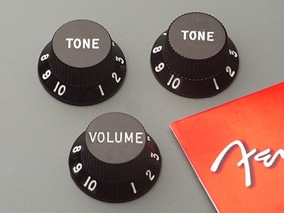 Fender フェンダー S-1ポット用ボリュームノブ パーチメント通販