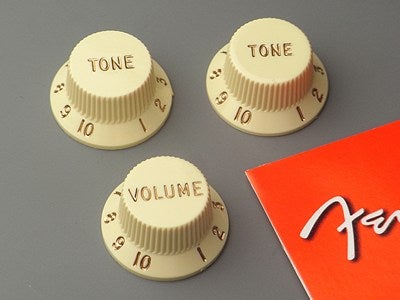 Fender フェンダー ストラトノブ3個セット エイジド 1ボリューム/2