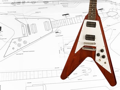 Gibson フライングV スタイル製図通販 | ギターワークス