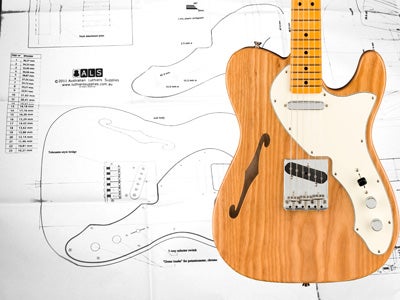 Fender テレキャスターシンライン スタイル製図通販 | ギターワークス