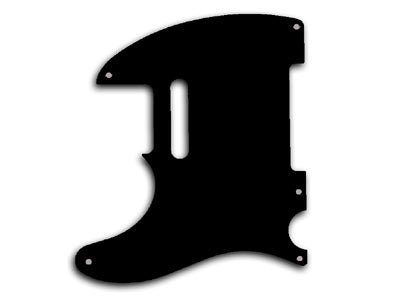 左用ピックガード テレキャスタータイプ 5点止 黒1P通販 | ギターワークス